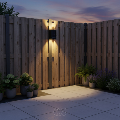 Solar Motion Sensor Outdoor Wall Light – Waterproof IP65 Wireless LED Sconce for Patio, Deck & Yard