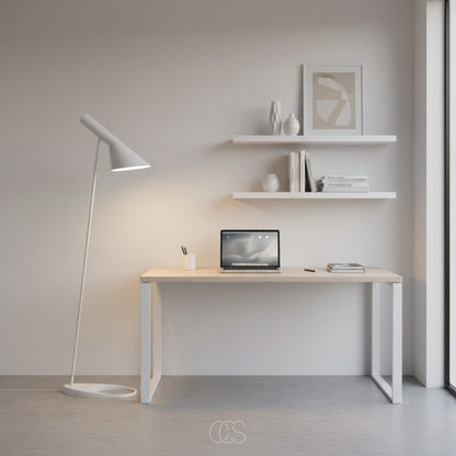 Adjustable Arc Floor Lamp with Tilting Shade – Modern Nordic Reading Light for Living Room, Bedroom & Office