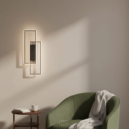 Modern Linear LED Wall Sconce with Three Adjustable Color Temperatures - Minimalist Aluminum Fixture for Hallway Bedroom Living Room