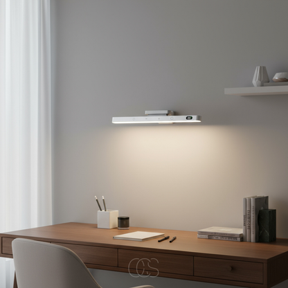 Rechargeable Magnetic LED Under Cabinet Light with Remote Control - Wireless Battery Powered Bar Light for Kitchen, Closet, Hallway & Stairs