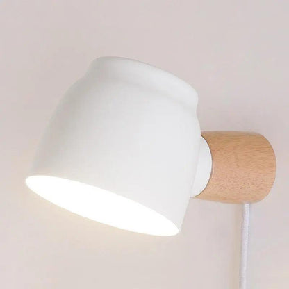 Plug-In Wall Sconce Light Fixture with Cord for Bedroom, Living Room, Hallway | Modern Ambient Lighting for Home | Simple No-Hardwire Setup