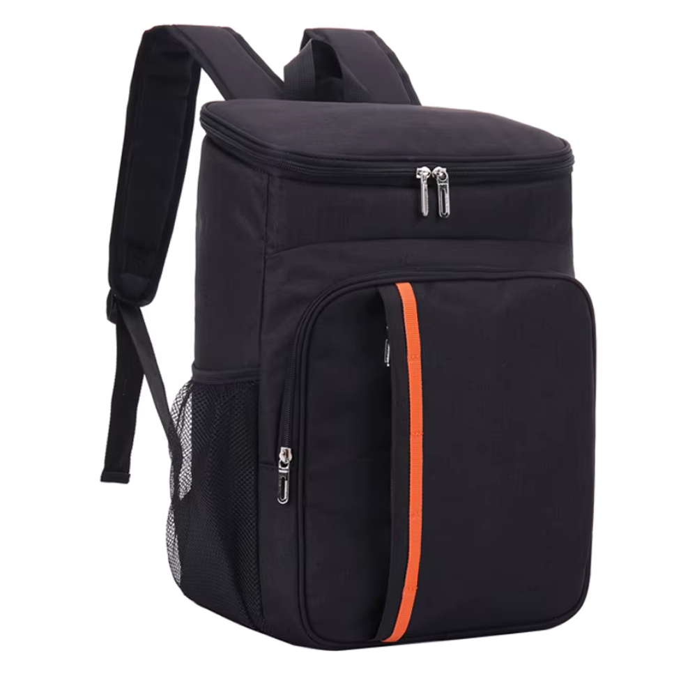 Insulated Backpack Cooler 30L Gray Hands-Free Thermal Bag for Hiking Beach Camping Picnics Keeps Food Cold 16 Hours Waterproof Daypack