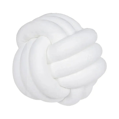 Round Velvet Throw Pillow with Knotted Detail – Soft Plush Accent Cushion for Living Room, Bedroom & Nursery Decor