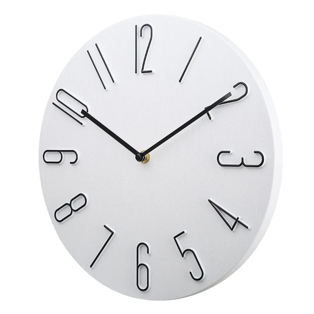 8-Inch Round Silent Wall Clock Pink Quiet Non-Ticking Timepiece Battery Operated Modern Minimalist Design for Bedroom Office Living Room Hal