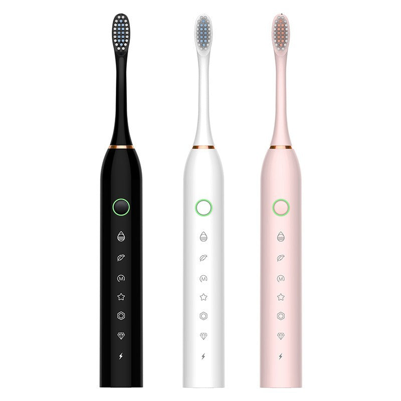 Oral Care Essentials | Rechargeable Electric Toothbrush with Interchangeable Brush Heads | Deep Cleaning for Healthy Gums