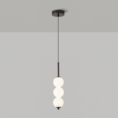 Ceiling Hanging Fixture with Frosted Glass Globes & Metal Frame - Multi-Globe LED Chandelier for Kitchens, Dining Areas & Entryways - Adjust
