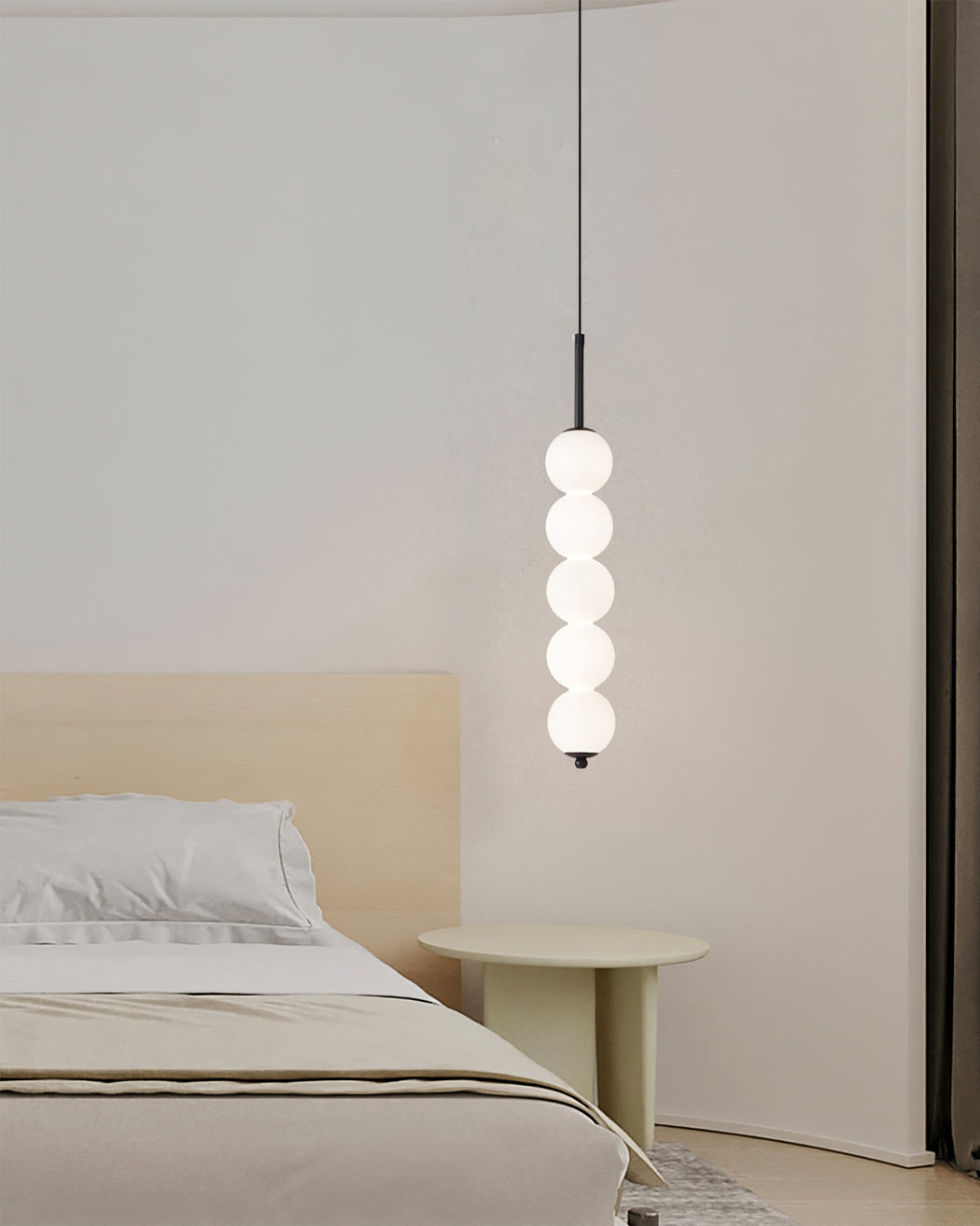 Ceiling Hanging Fixture with Frosted Glass Globes & Metal Frame - Multi-Globe LED Chandelier for Kitchens, Dining Areas & Entryways - Adjust