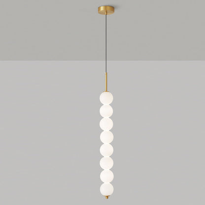 Ceiling Hanging Fixture with Frosted Glass Globes & Metal Frame - Multi-Globe LED Chandelier for Kitchens, Dining Areas & Entryways - Adjust