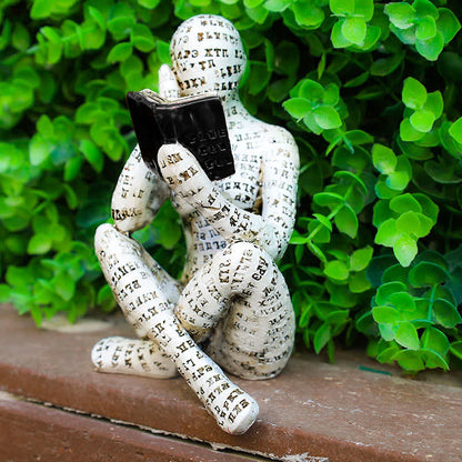 Orenda Reading Woman Statue - Synthetic Resin Bookshelf Accent