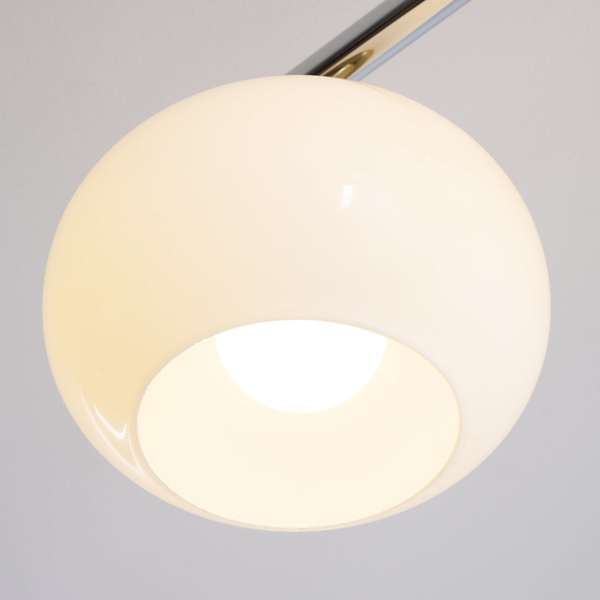 Four-Light Linear Island Pendant with Mixed Glass Shades for Kitchen & Dining Room – Metal & Glass Modern Fixture