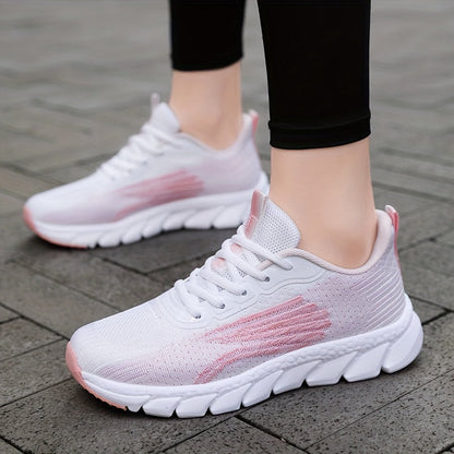 Women's Running Shoes Cushioned Shock-Absorbing Sole Lightweight Breathable Sneakers for Everyday Training & Walking