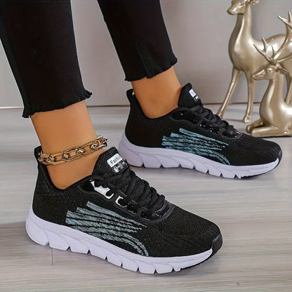 Women's Running Shoes Cushioned Shock-Absorbing Sole Lightweight Breathable Sneakers for Everyday Training & Walking