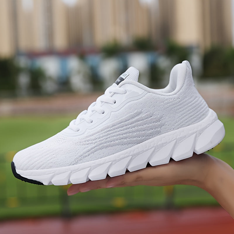 Women's Running Shoes Cushioned Shock-Absorbing Sole Lightweight Breathable Sneakers for Everyday Training & Walking