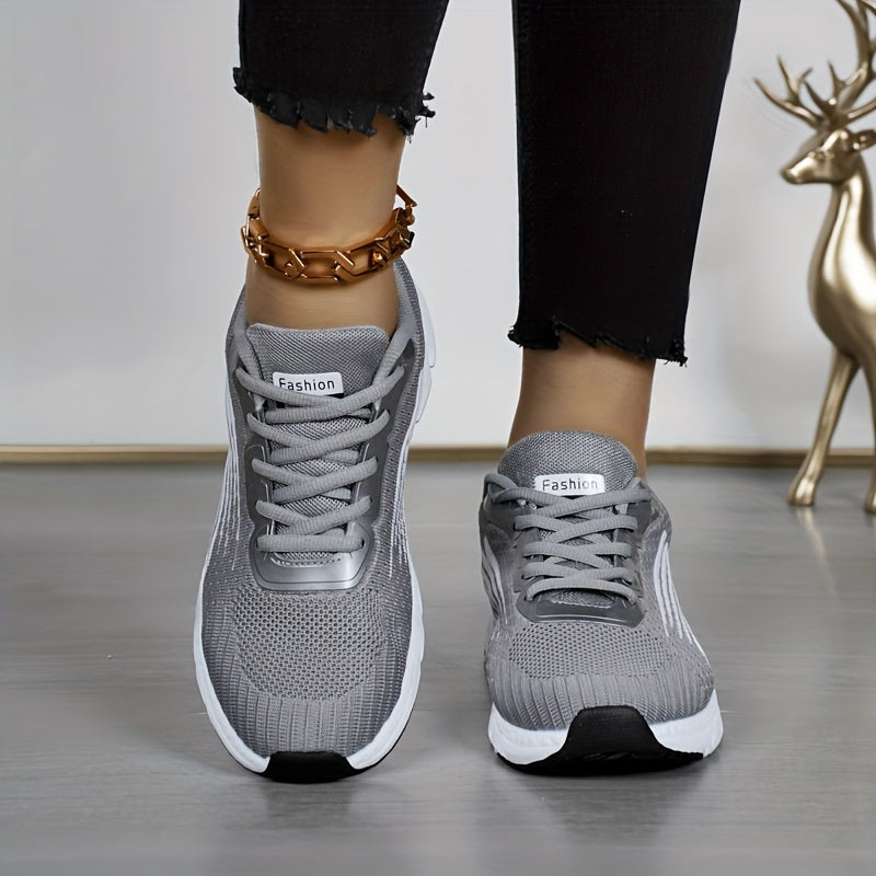 Women's Running Shoes Cushioned Shock-Absorbing Sole Lightweight Breathable Sneakers for Everyday Training & Walking