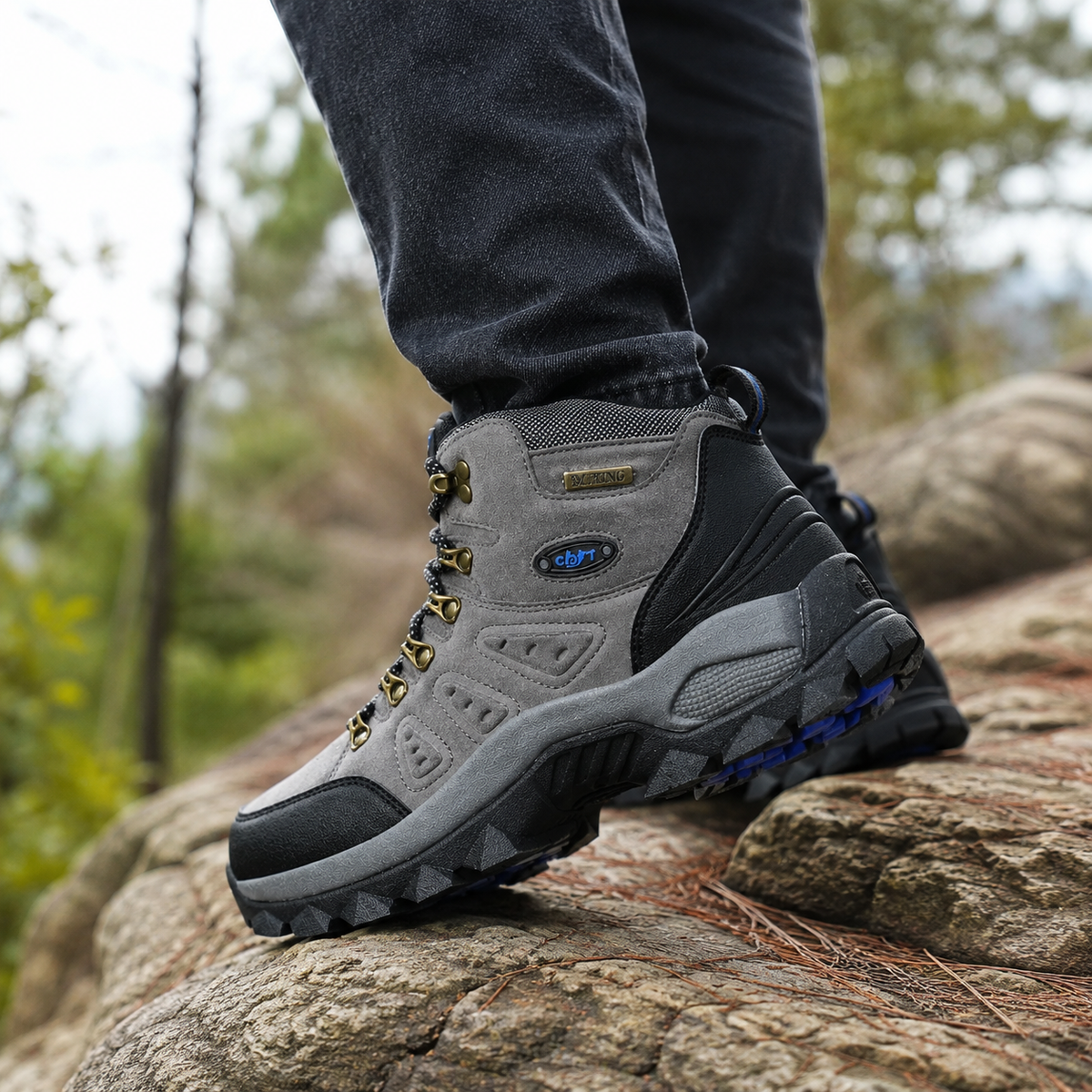 Waterproof Hiking Shoes with Orthopedic Support & Non-Slip Sole for Men & Women