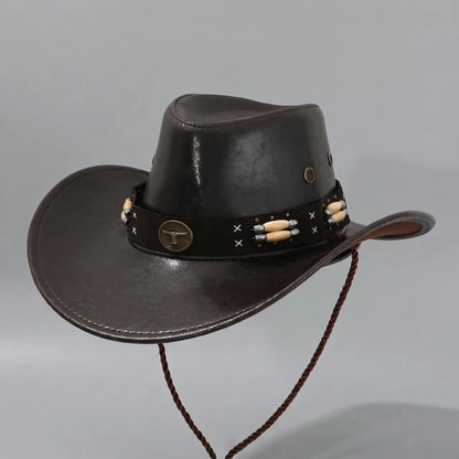 Outback Explorer | Western Outback Hat with Wide Brim & Adjustable Chin Strap | Rugged Style for Outdoor Adventures