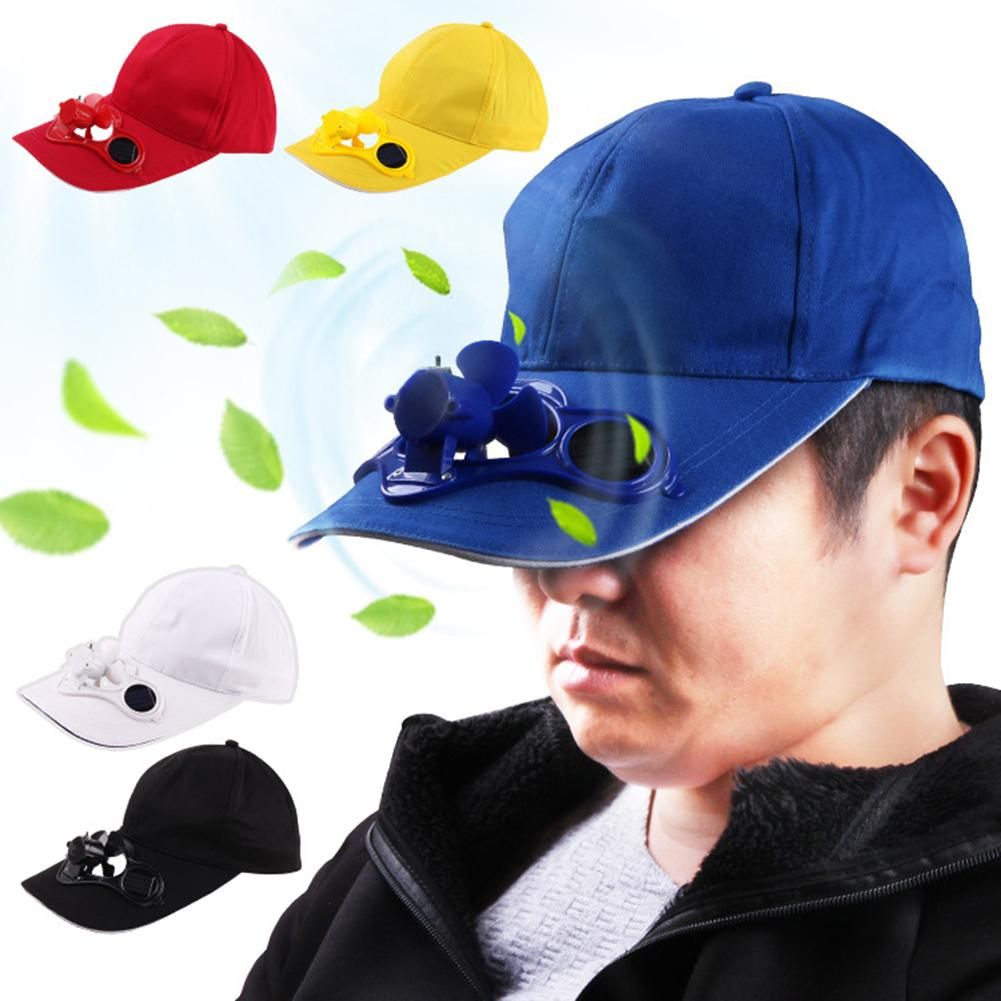 Ortekor Outdoor Collection | Baseball Hat with Solar-Powered Fan | Adjustable Cotton Cap for Summer Comfort