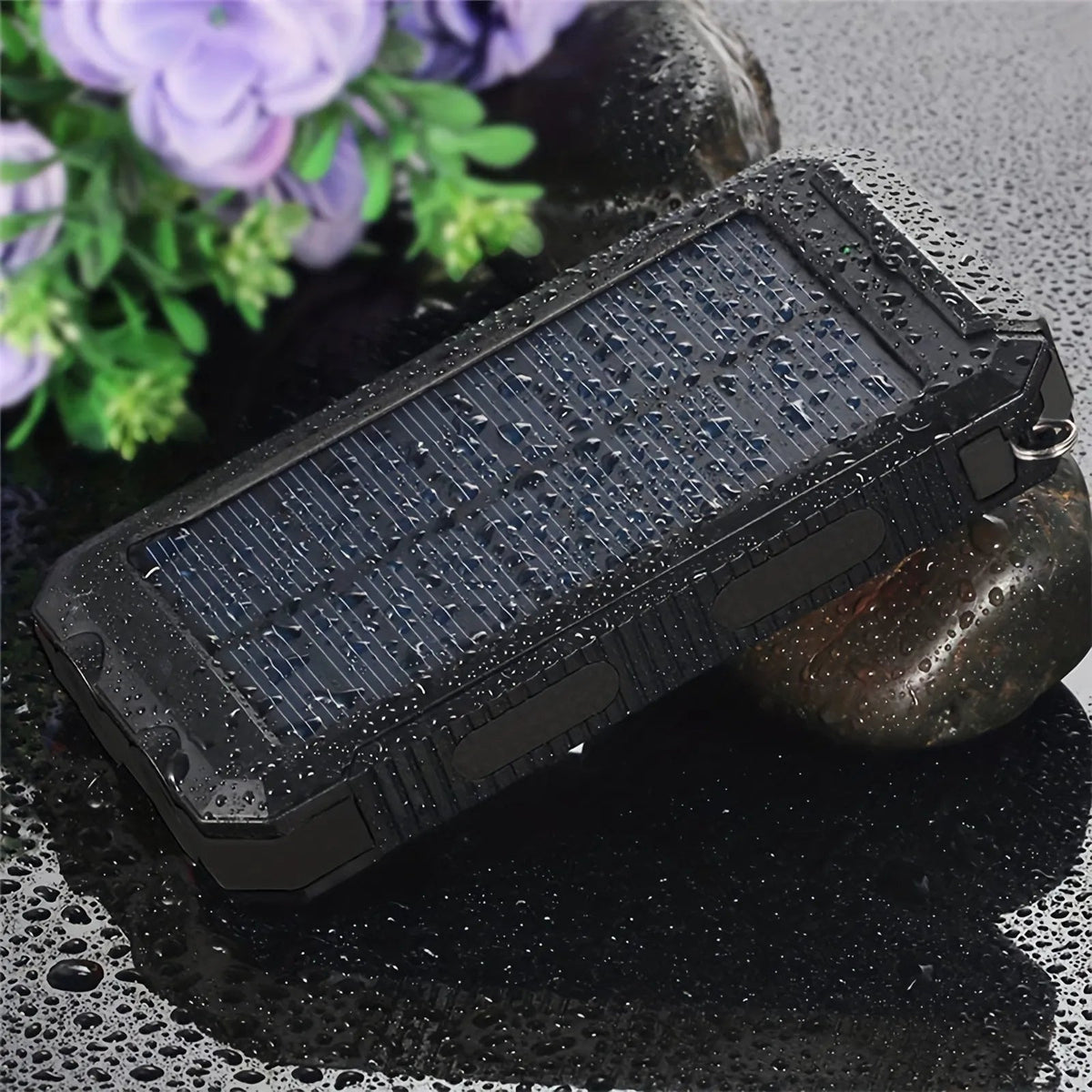 Outdoor Companion | Flashlight Power Bank with Solar Charging | 20000mAh Capacity for Camping and Hiking