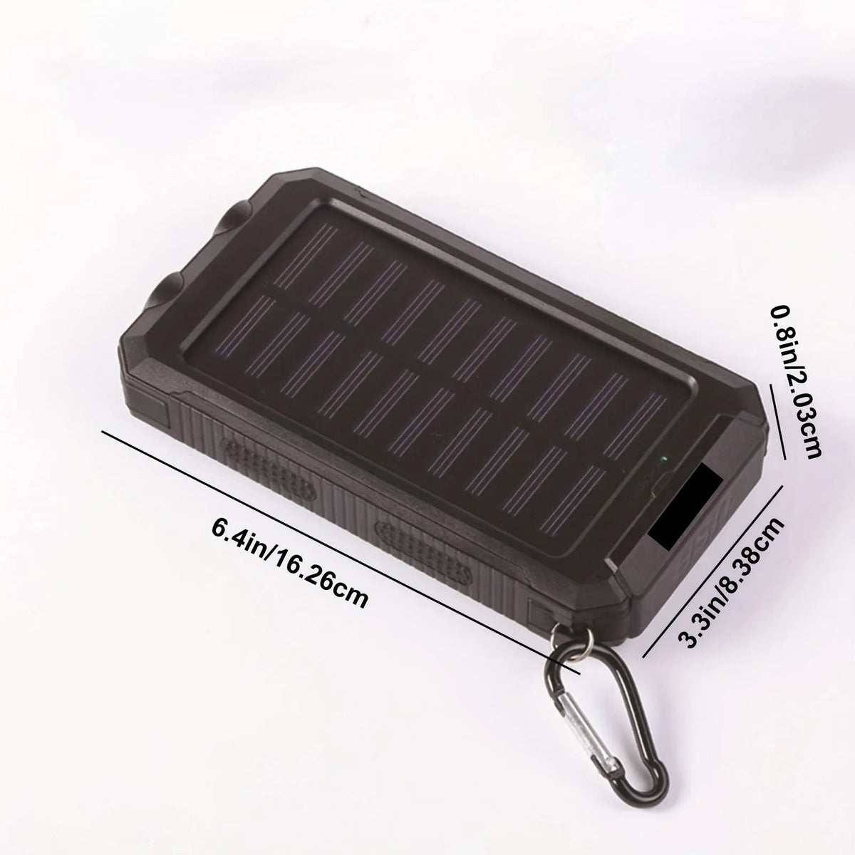 Outdoor Companion | Flashlight Power Bank with Solar Charging | 20000mAh Capacity for Camping and Hiking