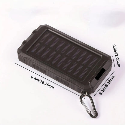 Outdoor Companion | Flashlight Power Bank with Solar Charging | 20000mAh Capacity for Camping and Hiking