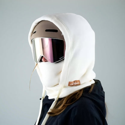 Ortekor Outdoor Essentials | Black Ski Mask with Adjustable Drawstring | Versatile Face Cover for Winter Sports and Activities