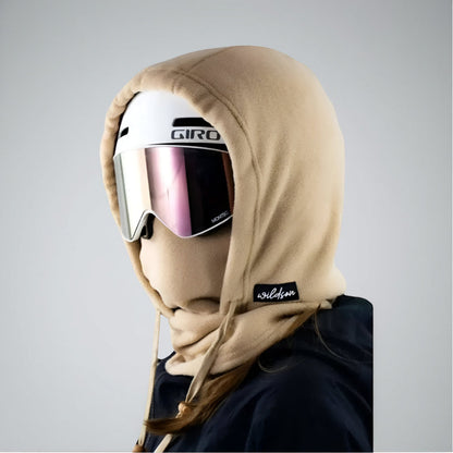 Ortekor Outdoor Essentials | Black Ski Mask with Adjustable Drawstring | Versatile Face Cover for Winter Sports and Activities