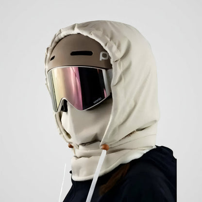 Ortekor Outdoor Essentials | Black Ski Mask with Adjustable Drawstring | Versatile Face Cover for Winter Sports and Activities