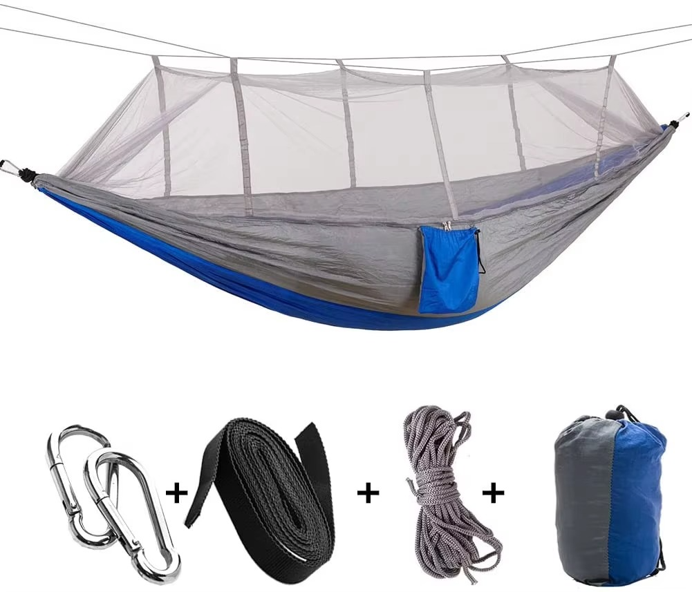 Ortekor Outdoor Hammock | 2-Person Camping Hammock with Mosquito Net | Lightweight & Compact for Bug-Free Relaxation