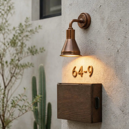 Outdoor Wall Sconce Lighting, IP65 Waterproof Aluminum, Warm White 10W E27 - Minimalist Industrial Design for Exterior Wall Decor