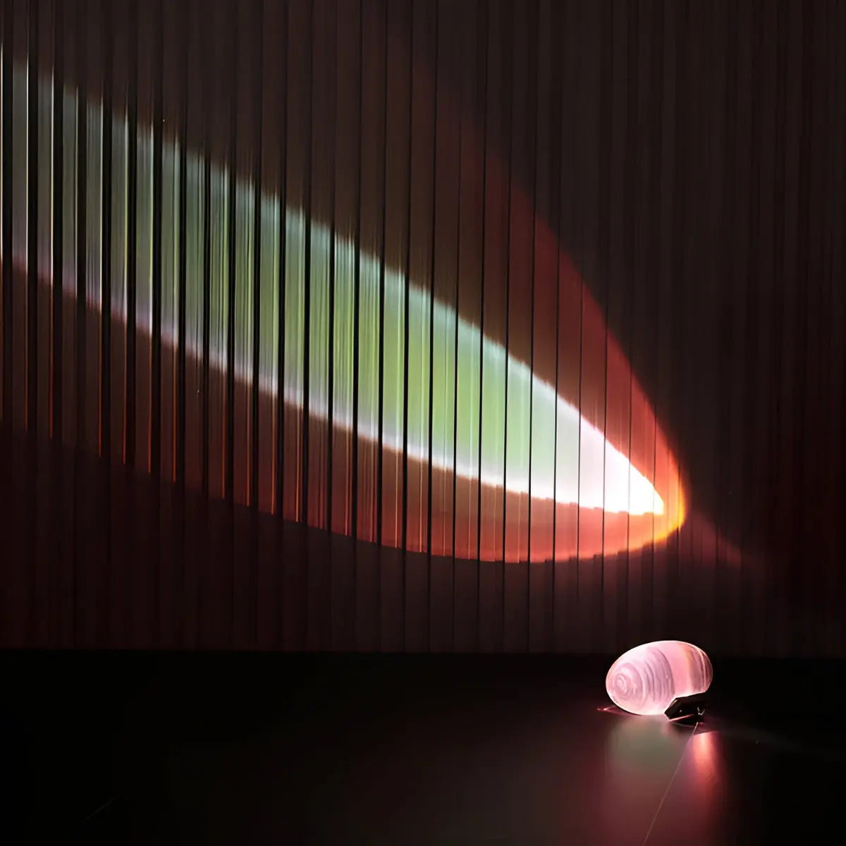Oval Crystal Table Lamp with LED Mood Lighting in Warm White, Sunset Red & Blue-Violet for Bedroom & Living Room