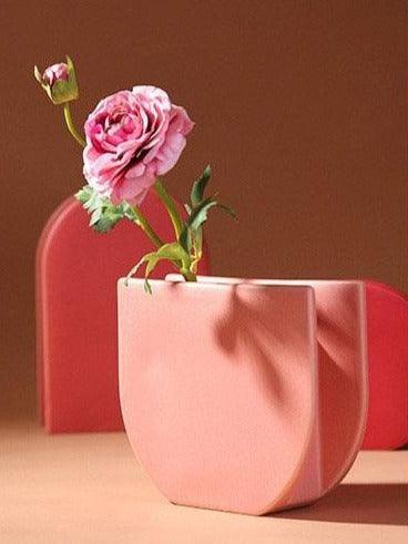 Rose & Lavender Geometric Ceramic Containers