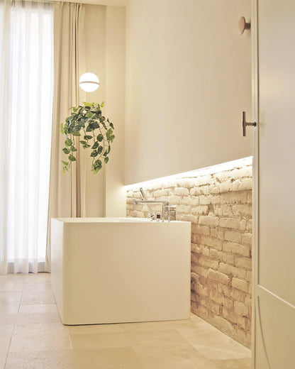 Spherical LED Hanging Fixture for Kitchen Island & Dining Area – Adjustable Height Black Metal Pendant with Dual-Tone Lighting, 8.7 in Acryl