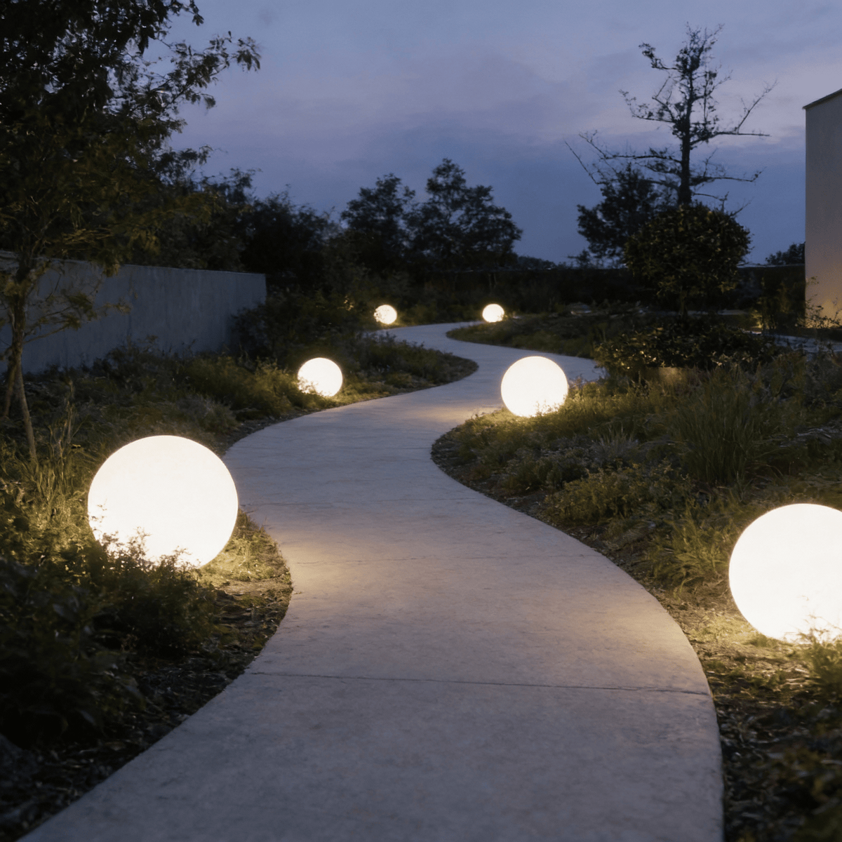 Portable LED Orb Lamp with Remote Control 4-Color Modes 10-20 in Rechargeable Cordless Sphere Light for Living Room Bedroom Bedside Nightsta