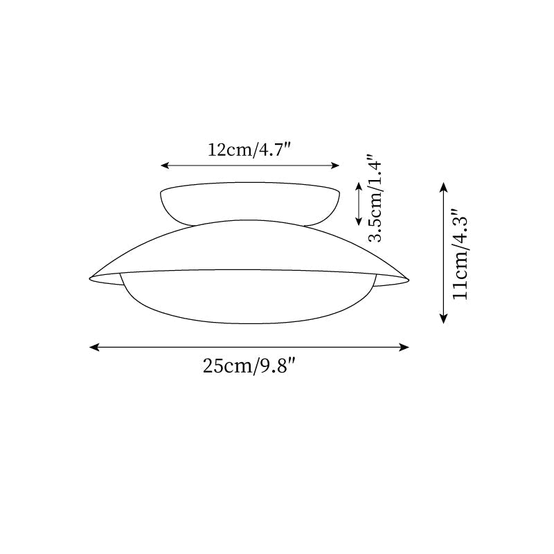 Flush-Mount LED Dome Light 10-Inch Metal Fixture Green Brown for Kitchen Bathroom Covered Patio Hallway Entryway Low-Profile Warm Glow 3000K