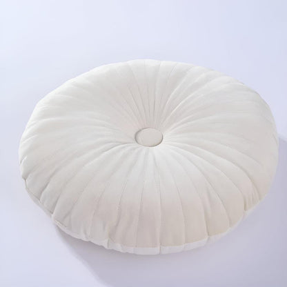 Pavo Plush Cushion - Pumpkin Shape, Soft Polyester