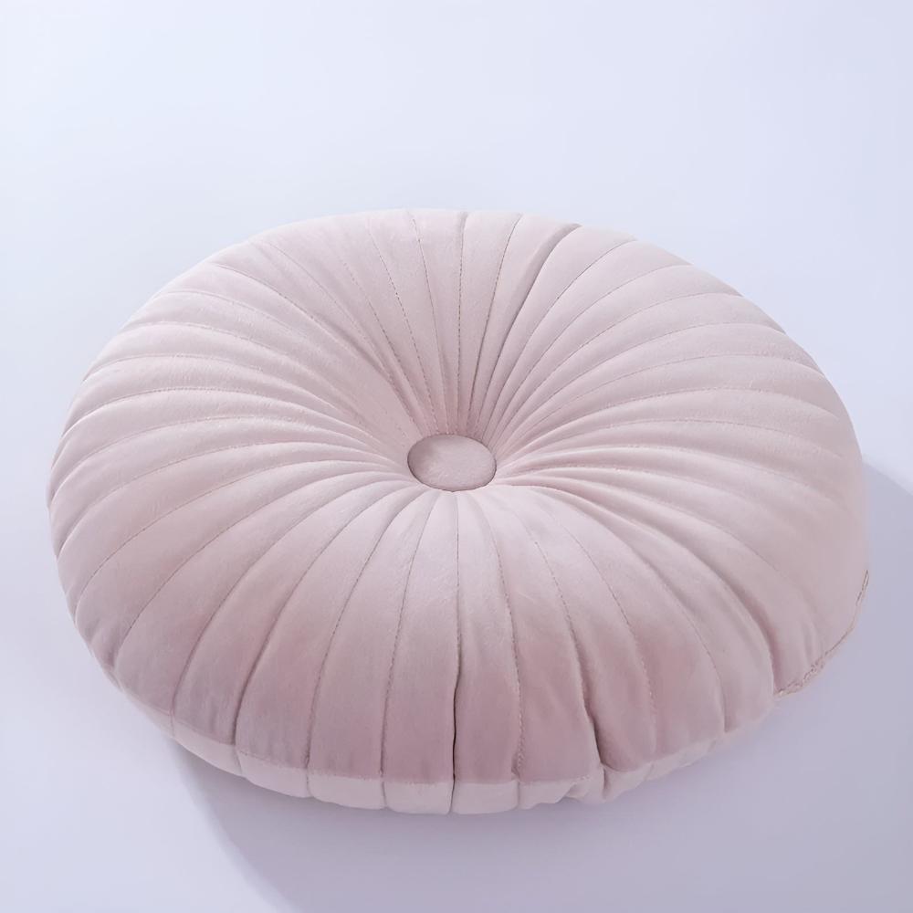 Pavo Plush Cushion - Pumpkin Shape, Soft Polyester
