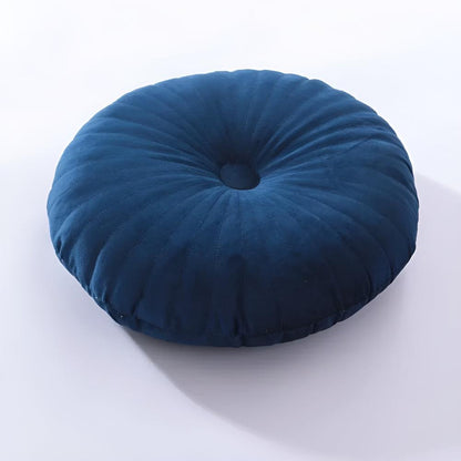 Pavo Plush Cushion - Pumpkin Shape, Soft Polyester