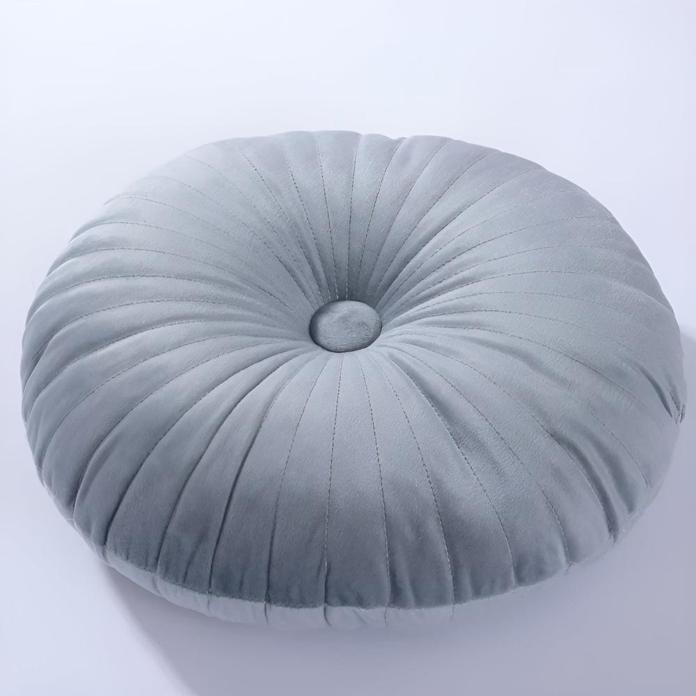 Pavo Plush Cushion - Pumpkin Shape, Soft Polyester