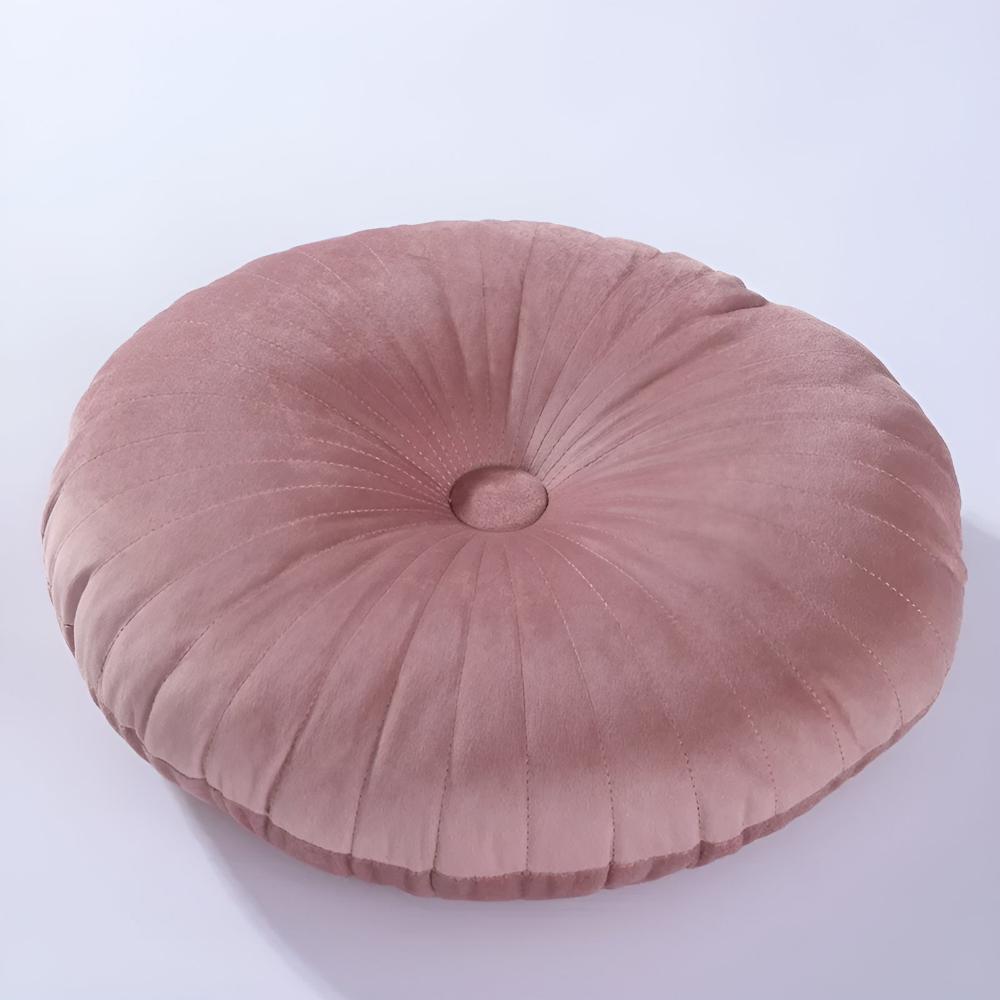 Pavo Plush Cushion - Pumpkin Shape, Soft Polyester