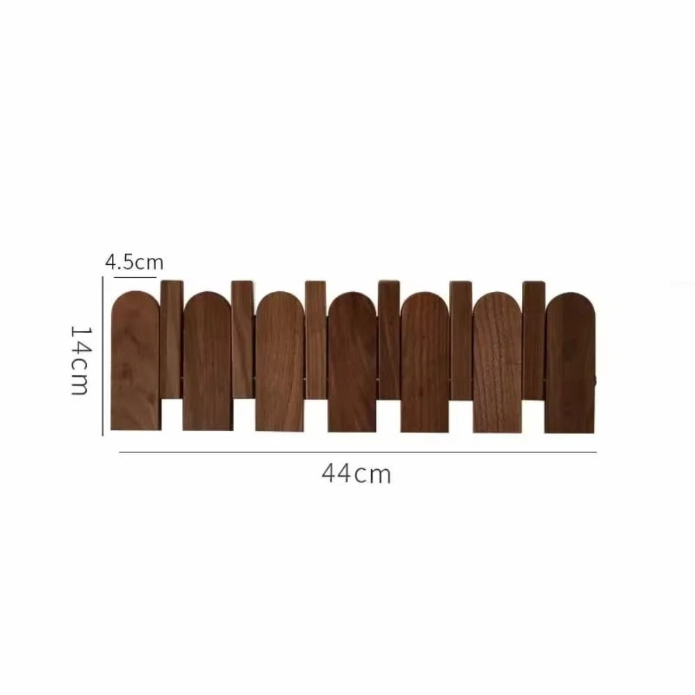 Pavo Wall Coat Rack - Wooden Piano Key Design, Wall Mounted Storage