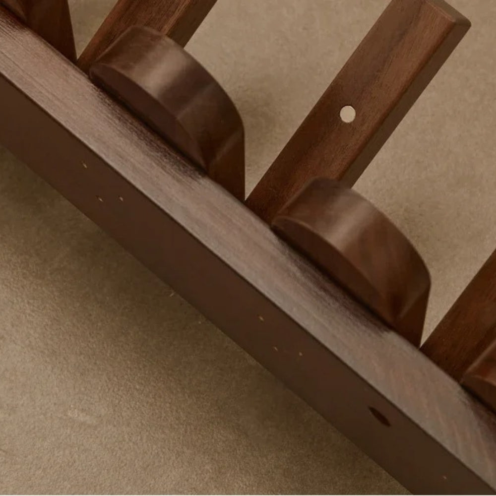 Pavo Wall Coat Rack - Wooden Piano Key Design, Wall Mounted Storage