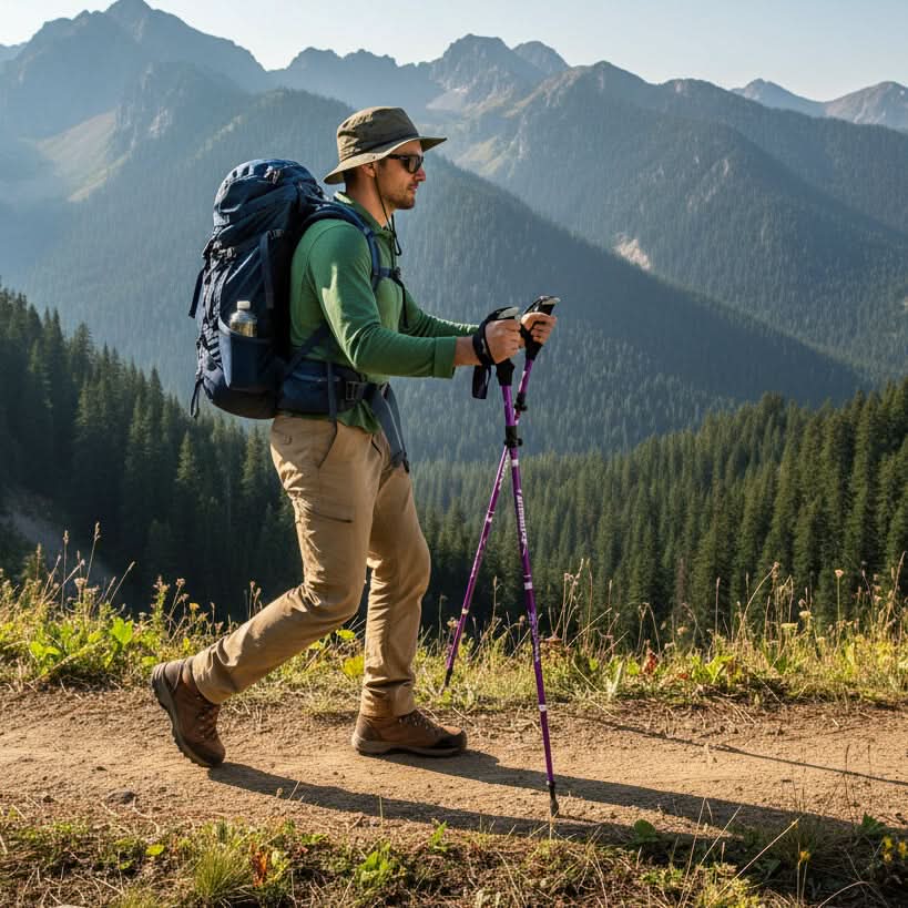 TRAILPRO – Adjustable Trekking Poles Lightweight Hiking Walking Sticks