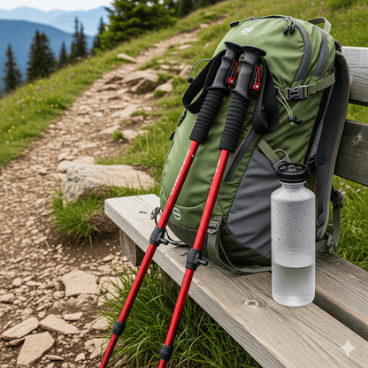 TRAILPRO – Adjustable Trekking Poles Lightweight Hiking Walking Sticks