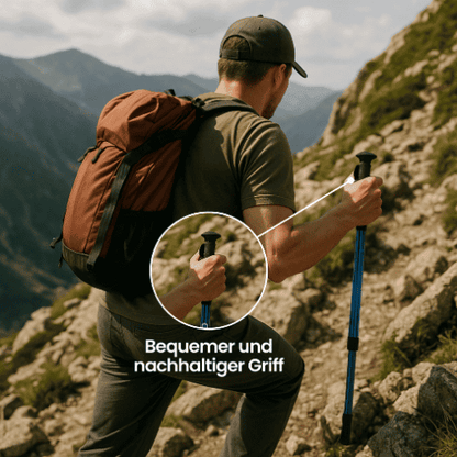 PeakPath | Adjustable Trekking Poles with Ergonomic Handles | Lightweight Design for Stability and Comfort