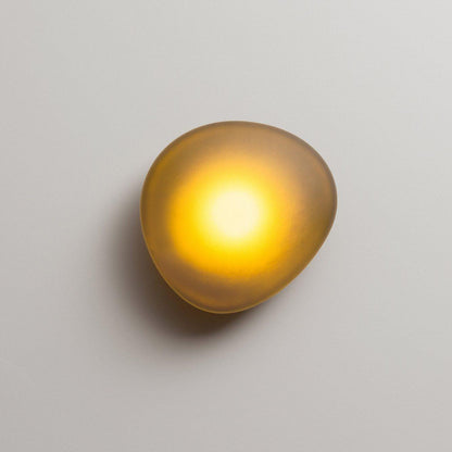 Organic Glass LED Sconce Light Fixture Wall or Ceiling Mount Modern Home Lighting Warm Neutral Cool White for Bedroom Living Room Hallway De