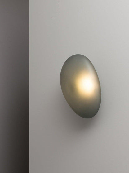 Organic Glass LED Sconce Light Fixture Wall or Ceiling Mount Modern Home Lighting Warm Neutral Cool White for Bedroom Living Room Hallway De