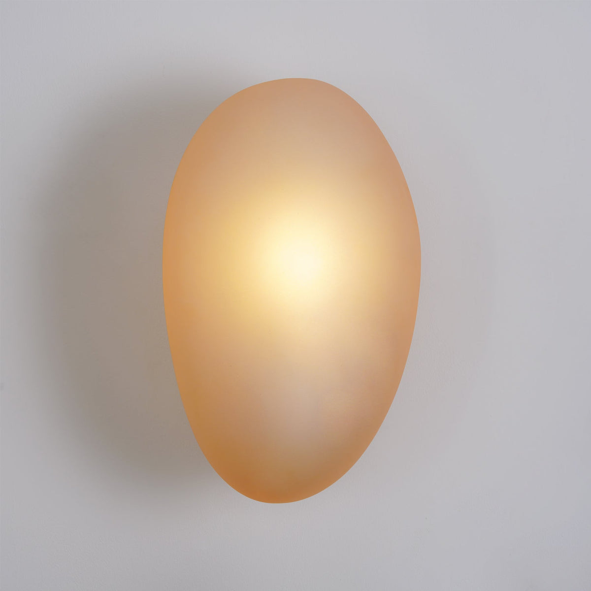 Organic Glass LED Sconce Light Fixture Wall or Ceiling Mount Modern Home Lighting Warm Neutral Cool White for Bedroom Living Room Hallway De