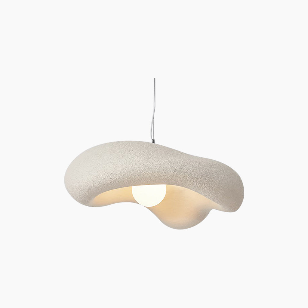 Sculptural Resin Ceiling Fixture 24×9 in Adjustable Color Temperature G9 LED Overhead Lighting for Dining Areas Bedrooms Living Spaces