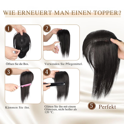 Clip-In Bangs Hairpiece with Side Swept Layers – Instant Fringe Look for Any Occasion | Natural Texture Heat Stylable