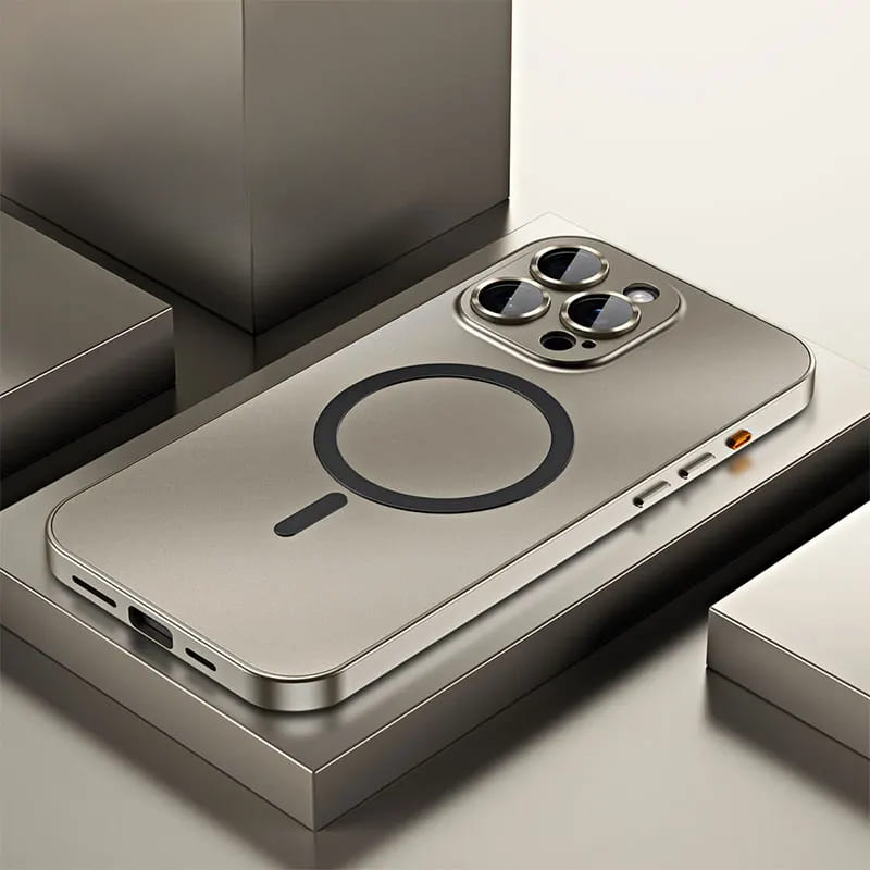 Aluminum Snap-Lock iPhone Case with Full Camera Protection & Raised Edges for 13-17 Models